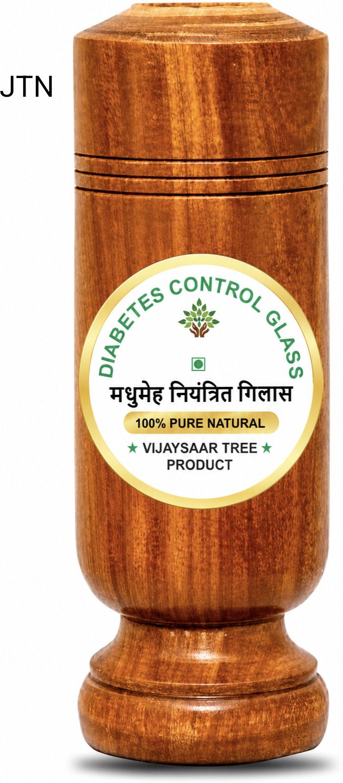 Glass Tumbler Lab Certified | Vijaysar Glass for Diabetes Approved Ayurvedic Glass Water/Juice Glass-image-11