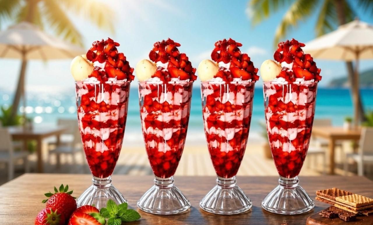 (Pack of 4) Falooda set_of_4_20 Glass Set Water/Juice Glass-image-23