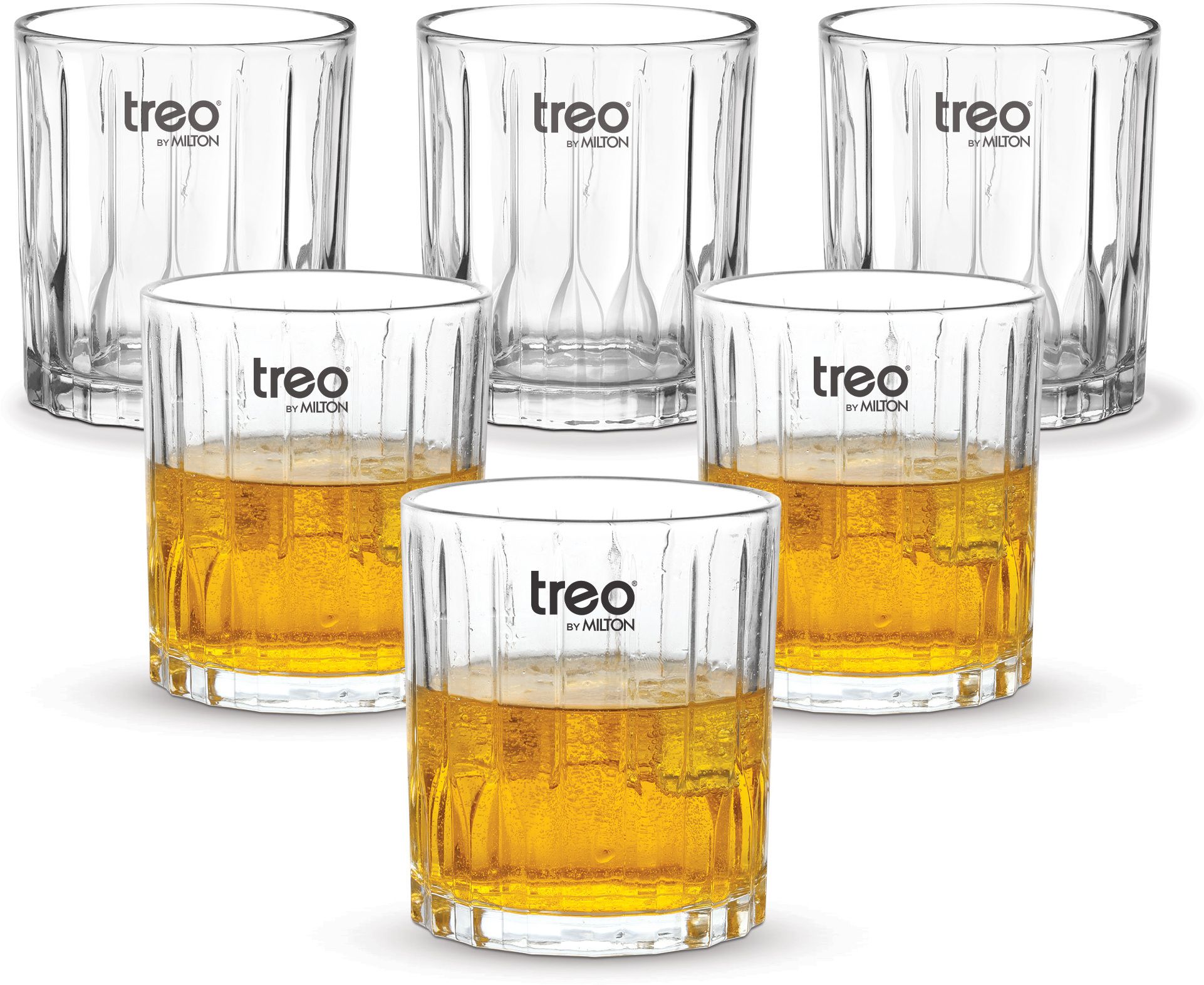 treo (Pack of 6) CGWFFRT170ASSR0001 Glass Set Whisky Glass-picture-42