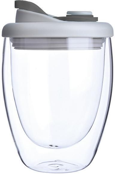 swayam jyoti enterprise Double Wall Insulated Glass Tumbler with Lid, Travel Cup for Home & Office Self Heating Mug-picture-19