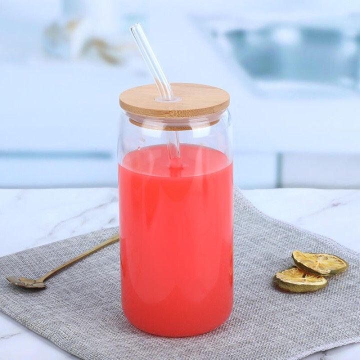 dealguru Mason Cola Can Wooden Lid 410ml Pack of 1 This mason jar-picture-14