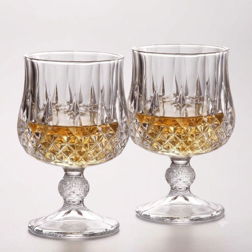 (Pack of 2) Premium Crystal Wine Glass Goblet for Red & White Wine, Elegant Stemwares Glass Wine Glass-image-44
