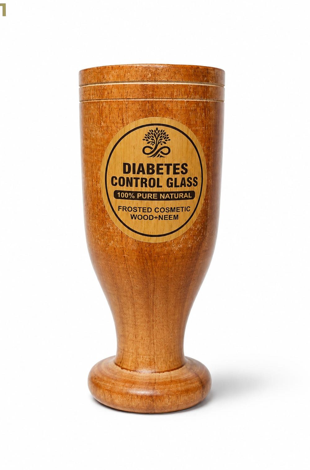 Vijaysaar Handmade Herbal Wooden Cup control Sugar Glass Water/Juice Glass-image-47