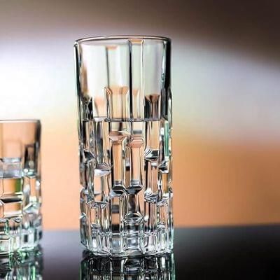 shirly Vintage Diamond-Cut Highball Glass Tumbler for Water, Juice & Cocktails Glass Set Water/Juice Glass-picture-0