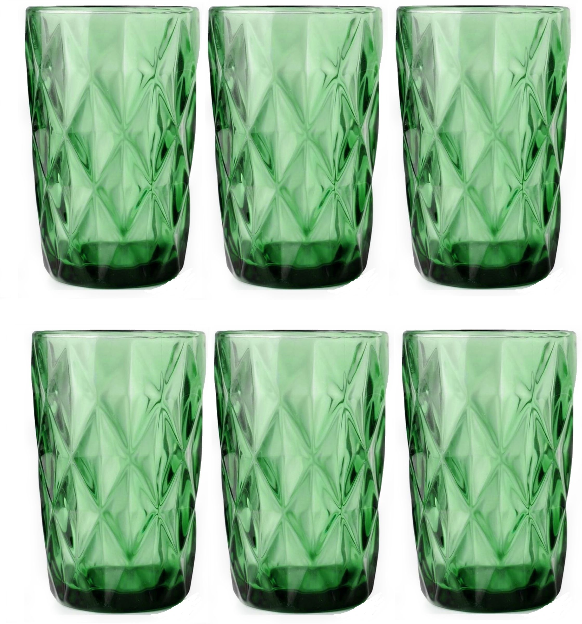 (Pack of 6) 400 ML Drinking Glasses Set Tumbler Glasses for Cocktail, Juice, Water Glass Set Water/Juice Glass-image-34