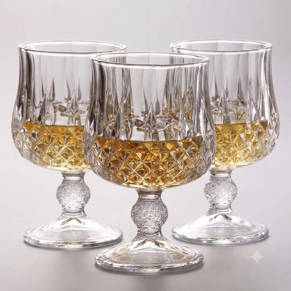 (Pack of 3) Premium Crystal Wine Glasses Goblet for Red & White Wine, Elegant Stemware Glass Wine Glass-image-45