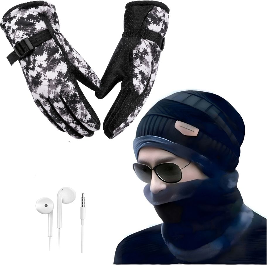 luxerio Self Design Winter Men Gloves-picture-34