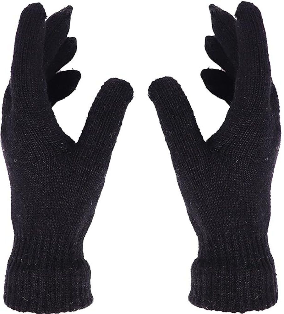 Solid Winter Men Gloves-image-13