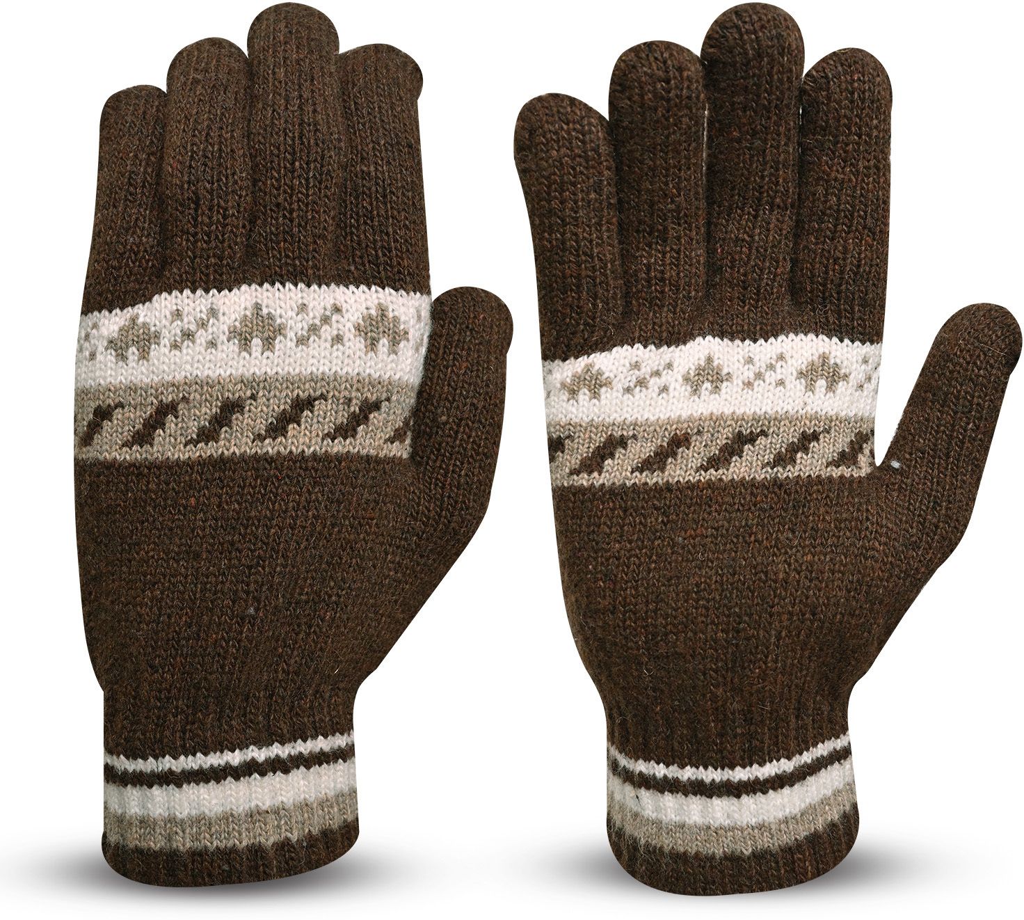 sfab Geometric Print, Self Design, Printed Winter Men Gloves-picture-32