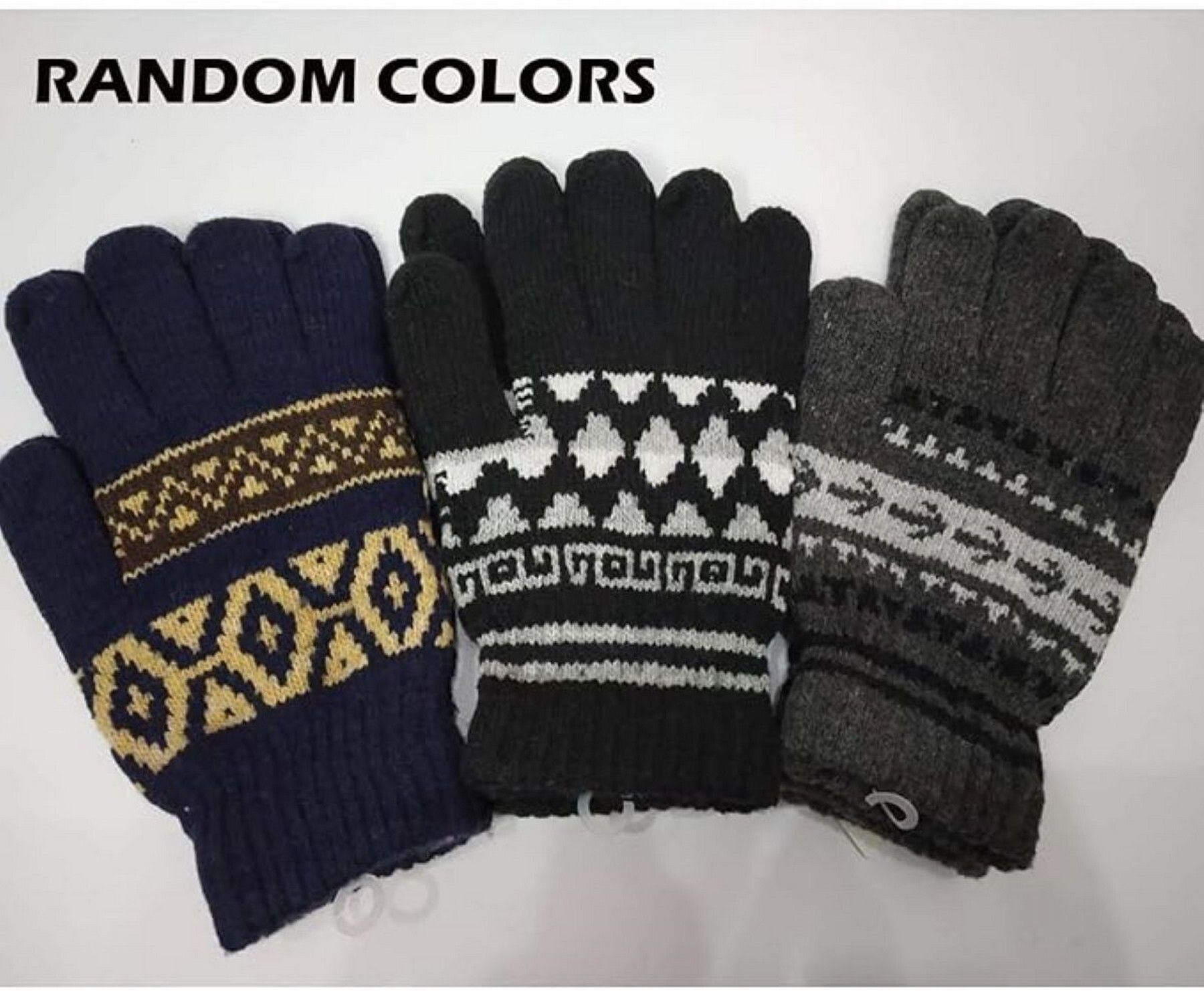 Solid Winter Men Gloves