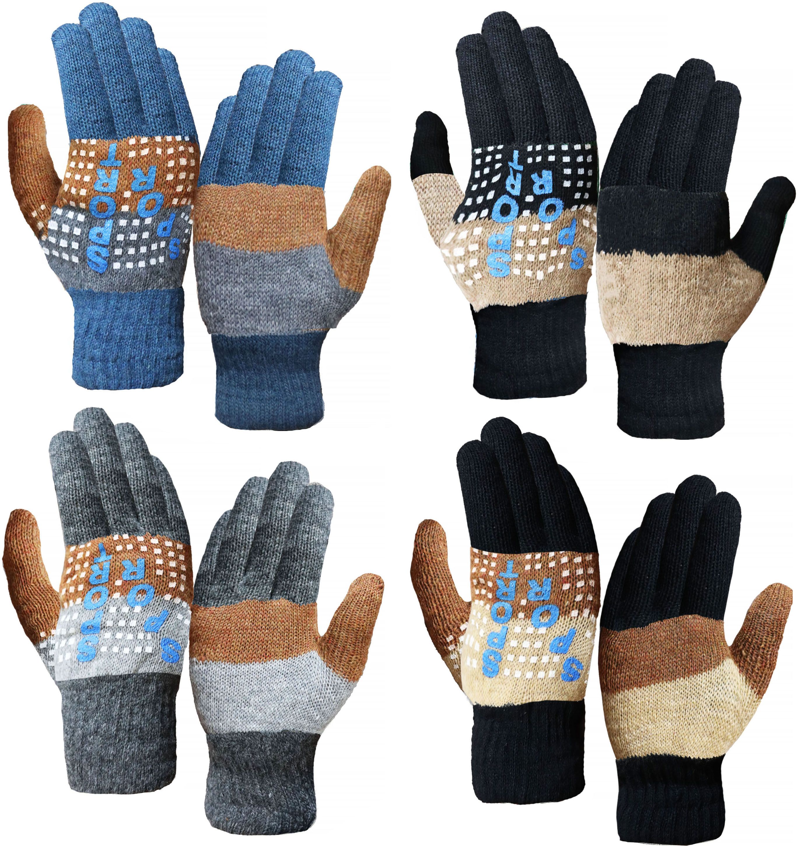 neeba Printed Winter Men Gloves-picture-18