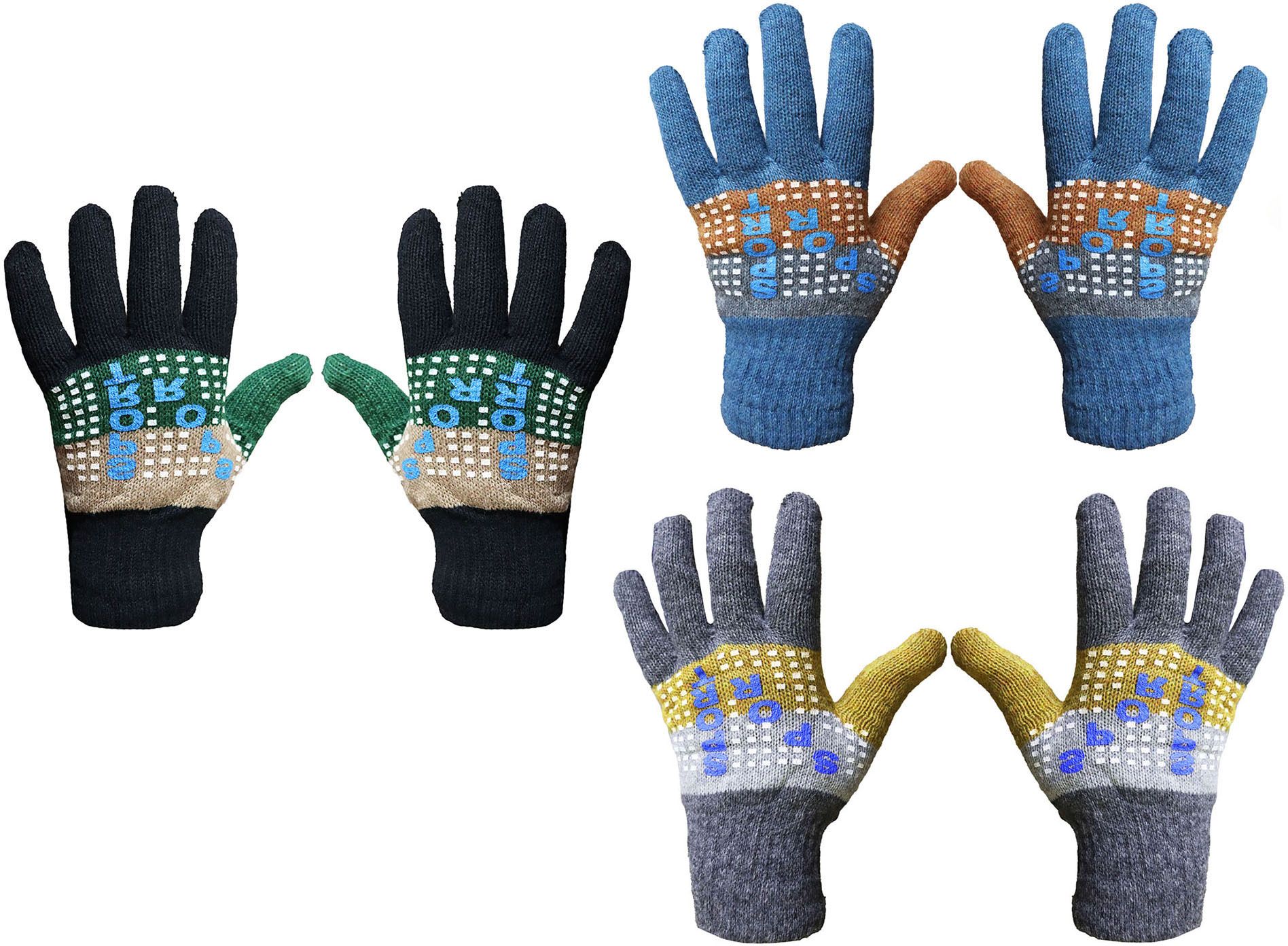 Printed Winter Men Gloves-image-48