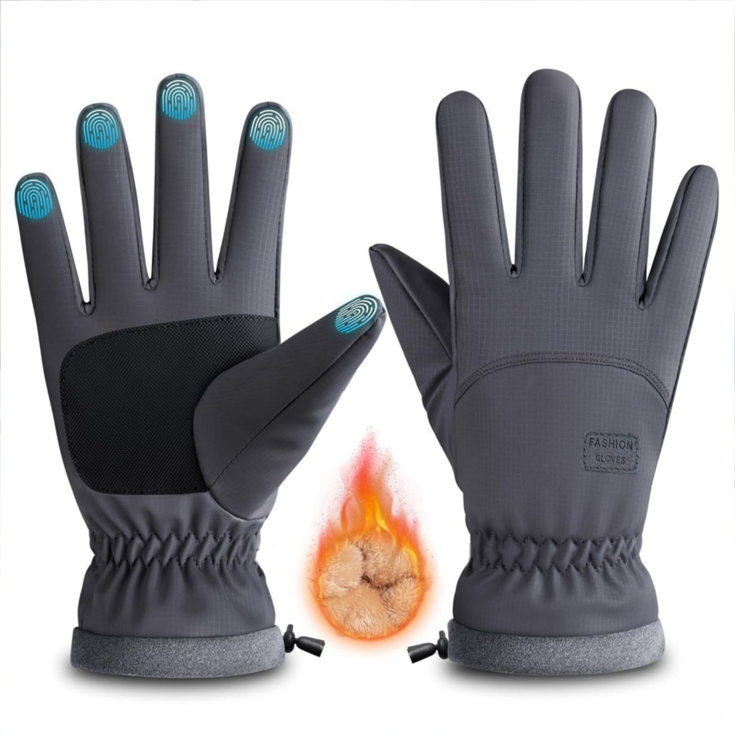 Solid Winter Men Gloves