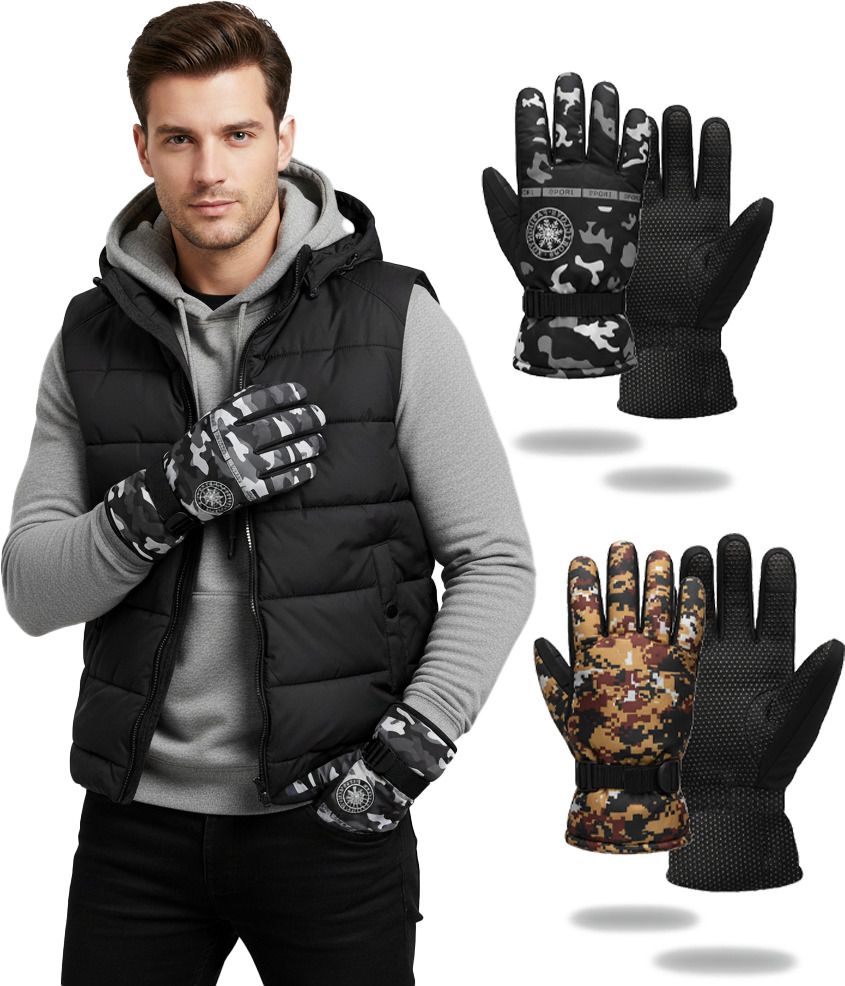 ezapparels Solid Winter Men Gloves-picture-40