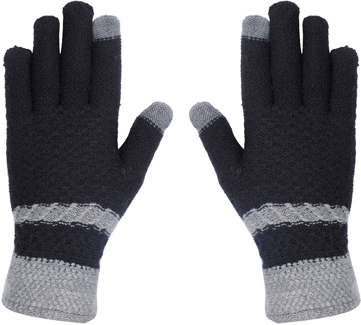 loom legacy Self Design Winter Men Gloves-picture-19
