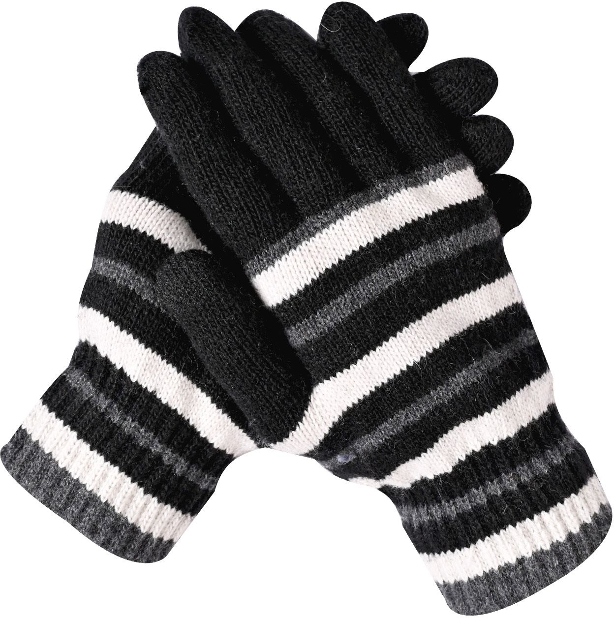 loom legacy Striped, Self Design, Printed Winter Men Gloves-picture-36