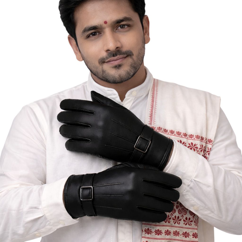 the lexry nation Solid Winter Men Gloves-picture-16