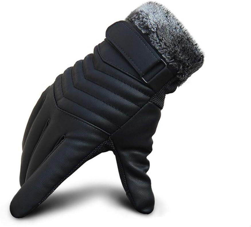 alexvyan Solid Winter Men Gloves-picture-39