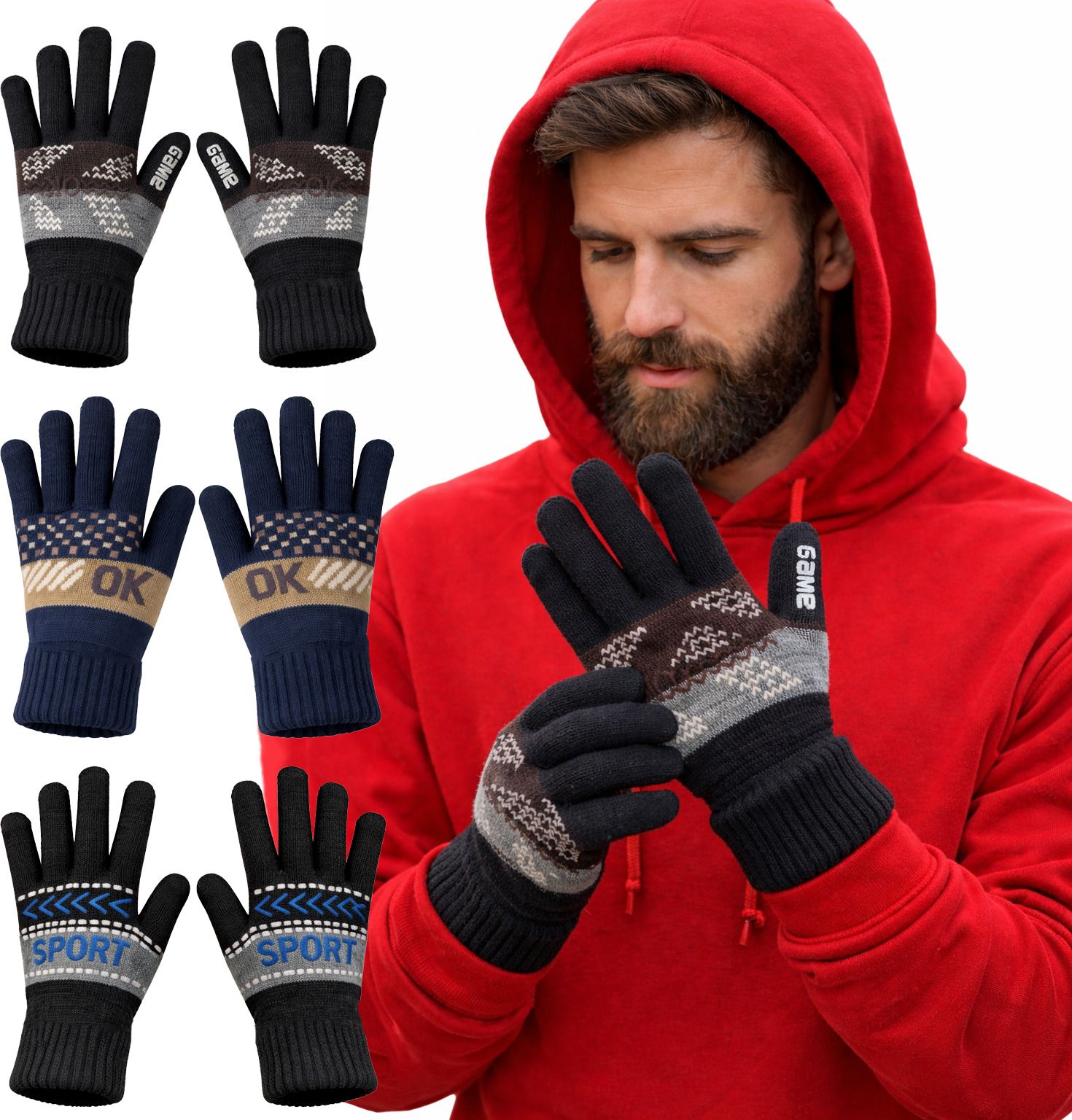 ezapparels Solid Winter Men Gloves-picture-25