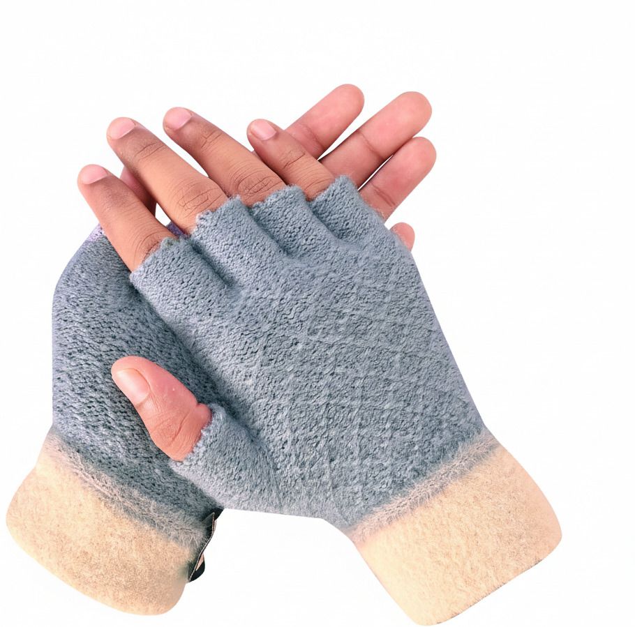 loom legacy Solid, Self Design, Woven Winter Men Gloves-picture-10