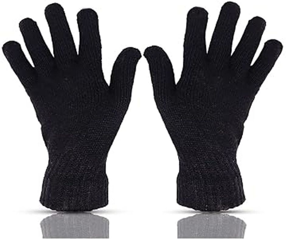 Solid Winter Men Gloves-image-15