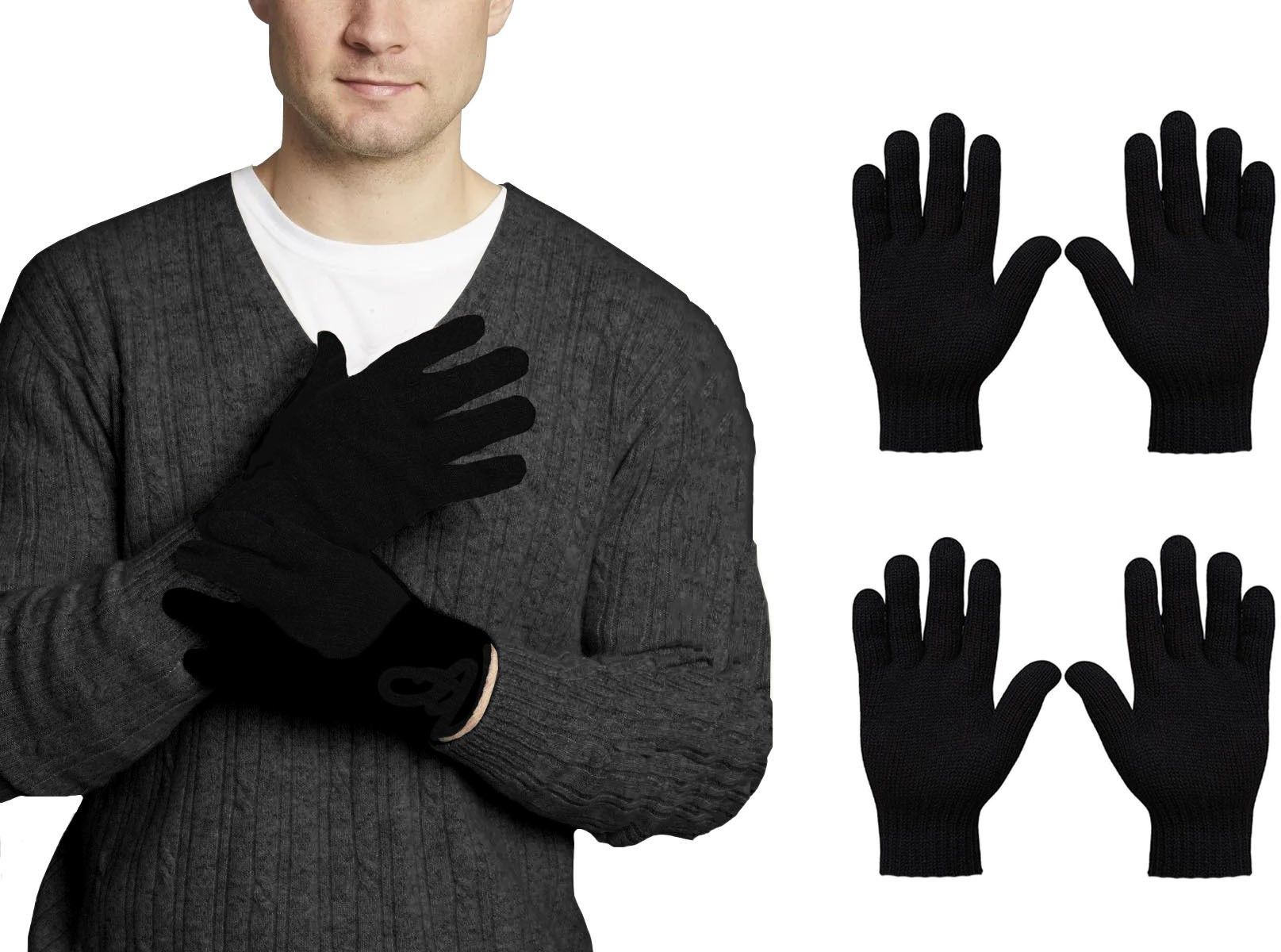 yuneek Solid Winter Men Gloves-picture-24