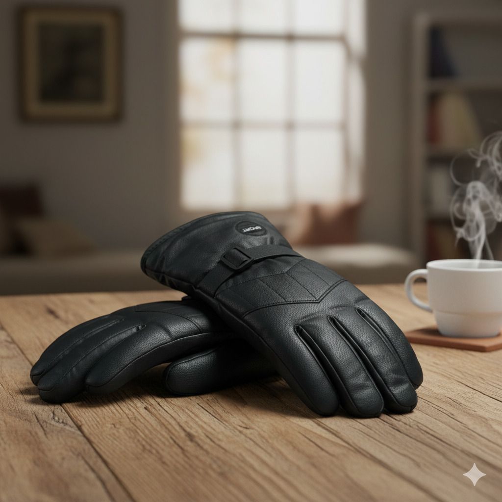 softik Self Design Winter Men Gloves-picture-16