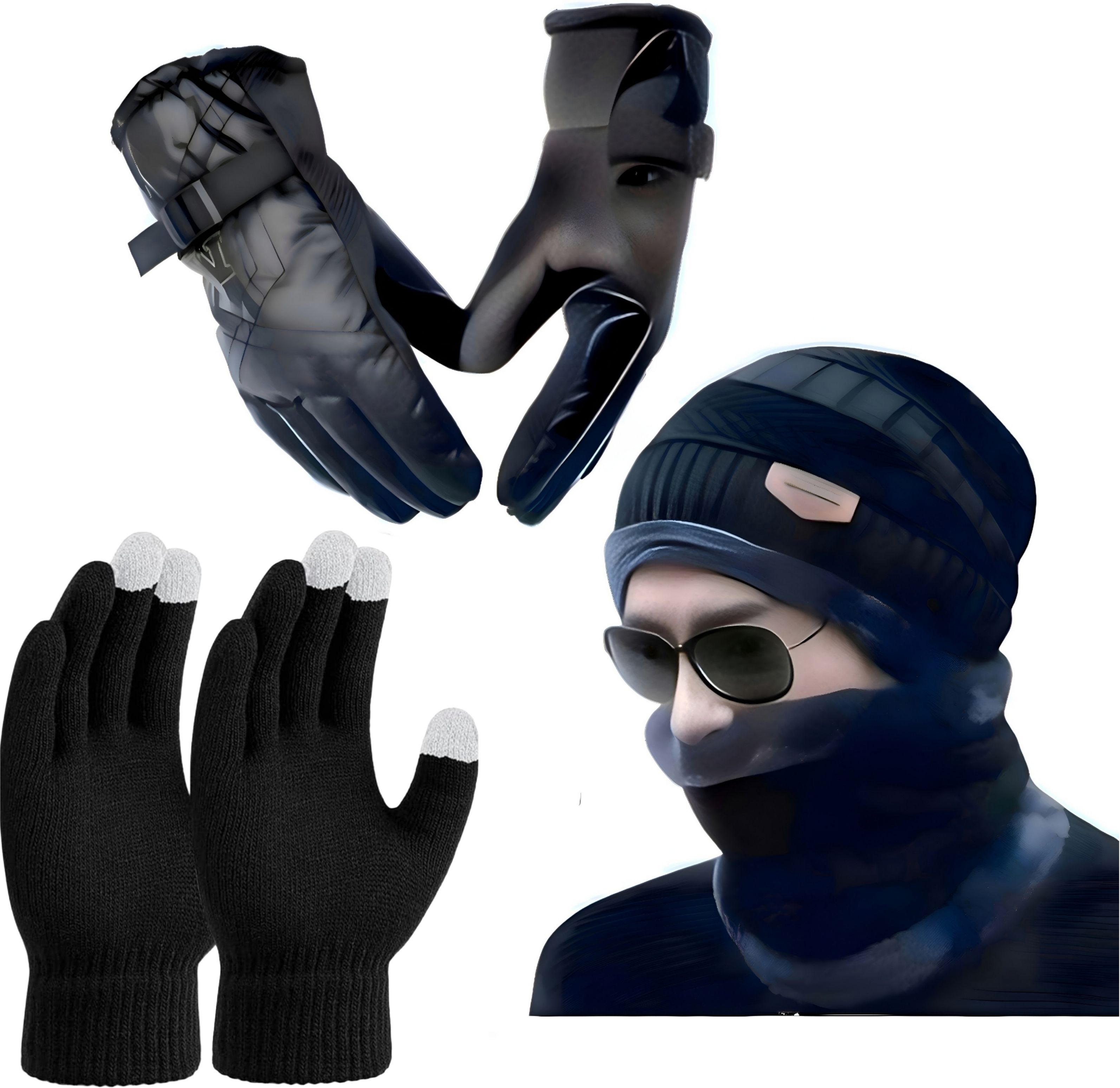 clothing zone Self Design Winter Men Gloves-picture-31