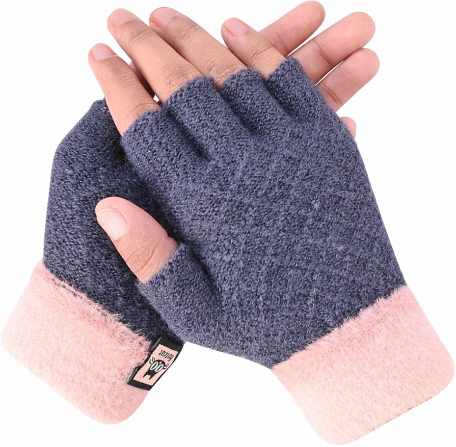 loom legacy Solid, Self Design, Woven Winter Men Gloves-picture-29
