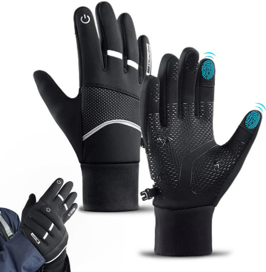 highever Solid Winter Men Gloves-picture-42