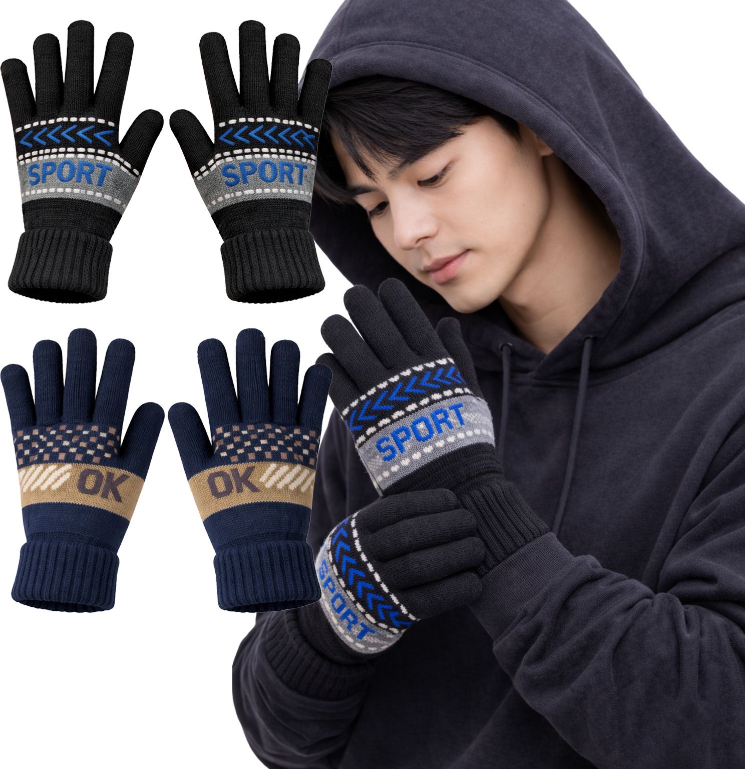 northern miles Woven Winter Men Gloves-picture-28