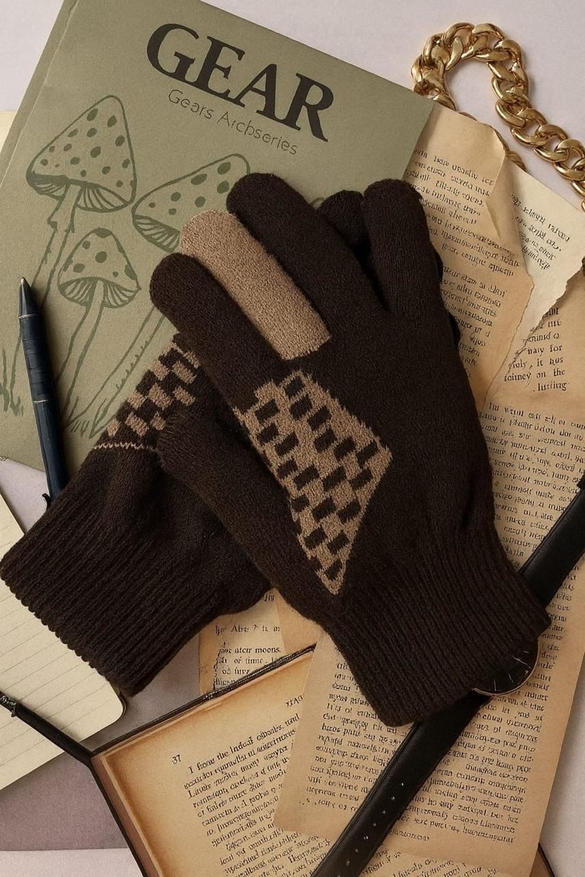 loom legacy Solid, Self Design Winter Men Gloves-picture-15