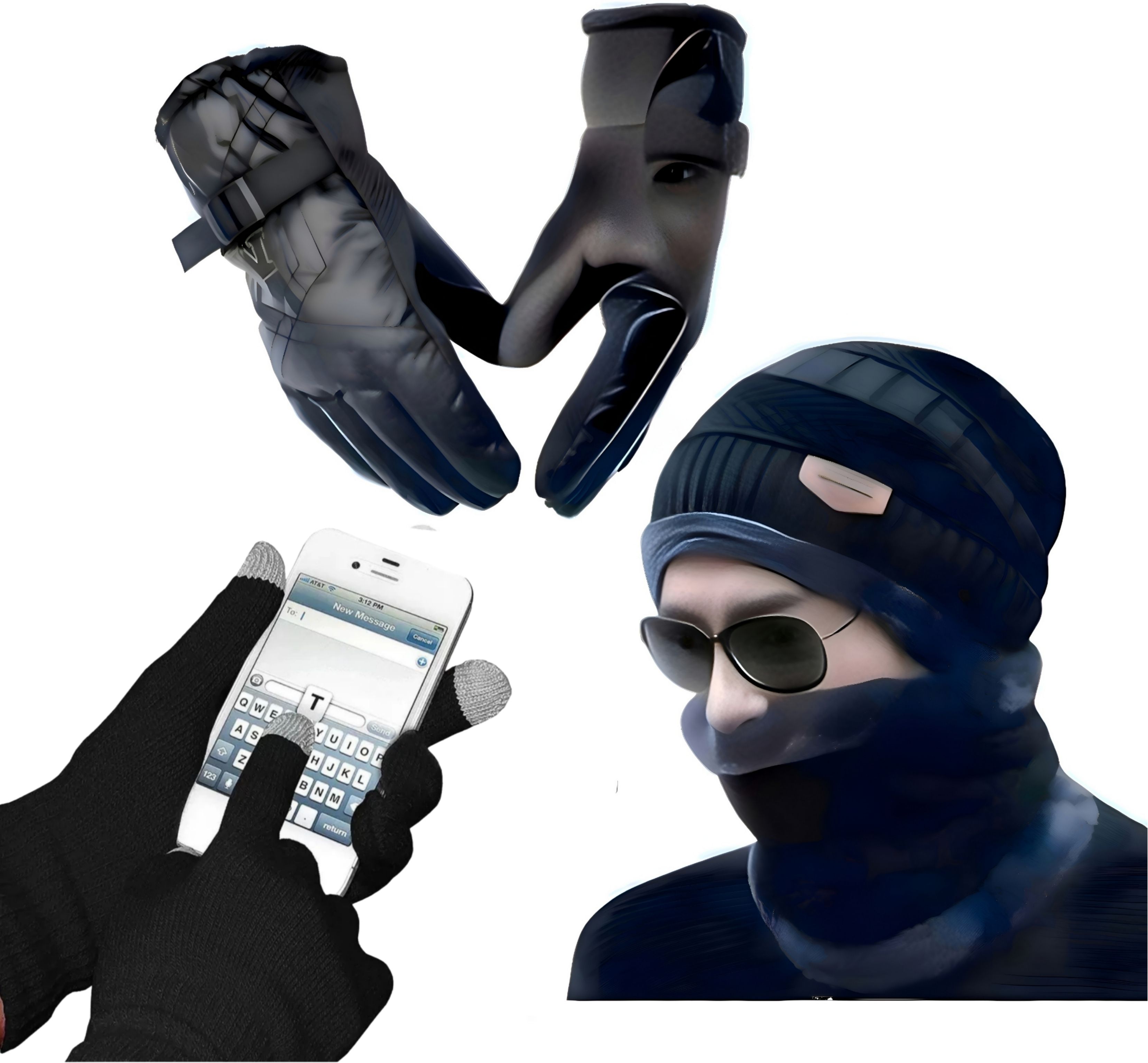 luxerio Self Design Winter Men Gloves-picture-36