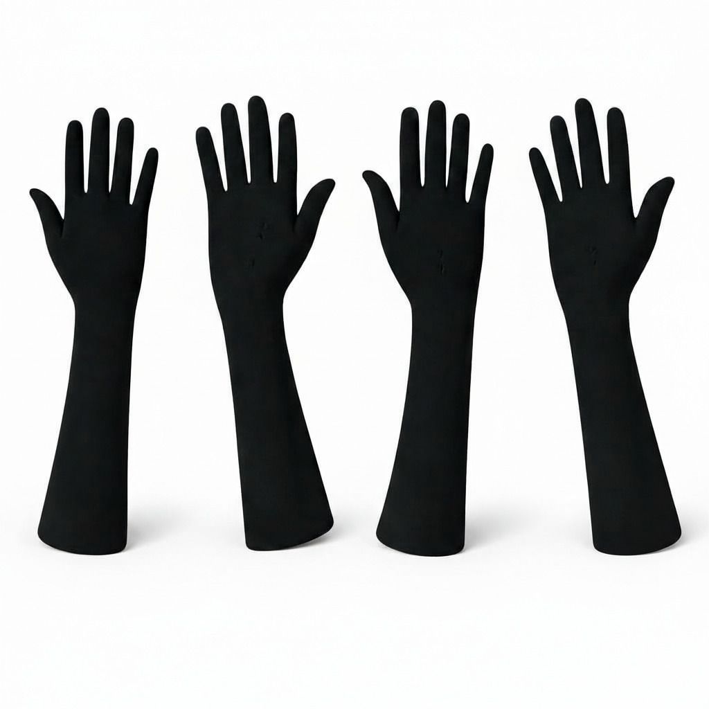 martzone Solid, Floral Print Protective Women Gloves-picture-21