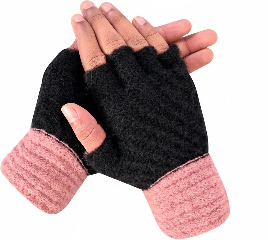 desoria Solid, Self Design, Woven Winter Men Gloves-picture-16