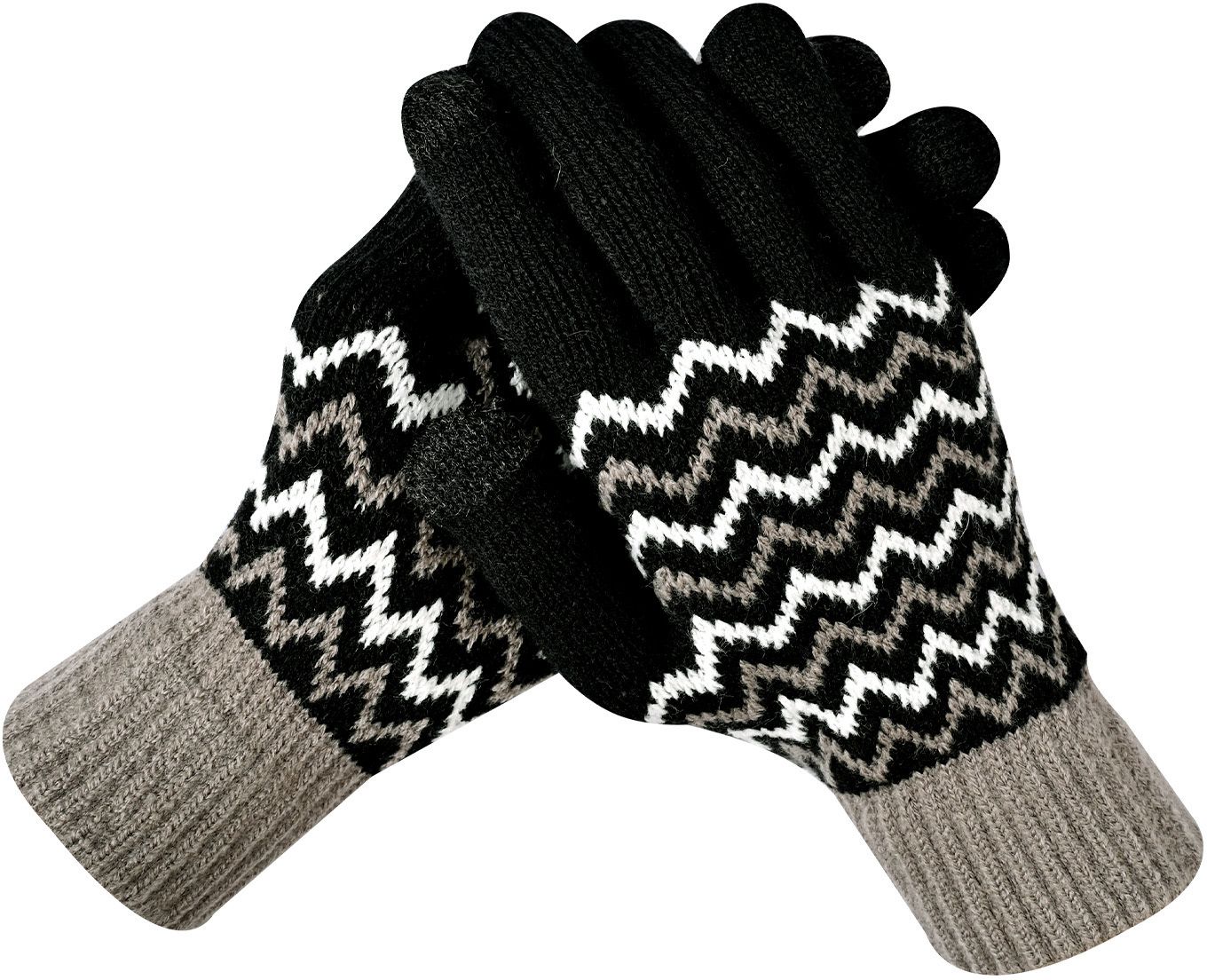 loom legacy Striped, Self Design, Printed Winter Men Gloves-picture-16