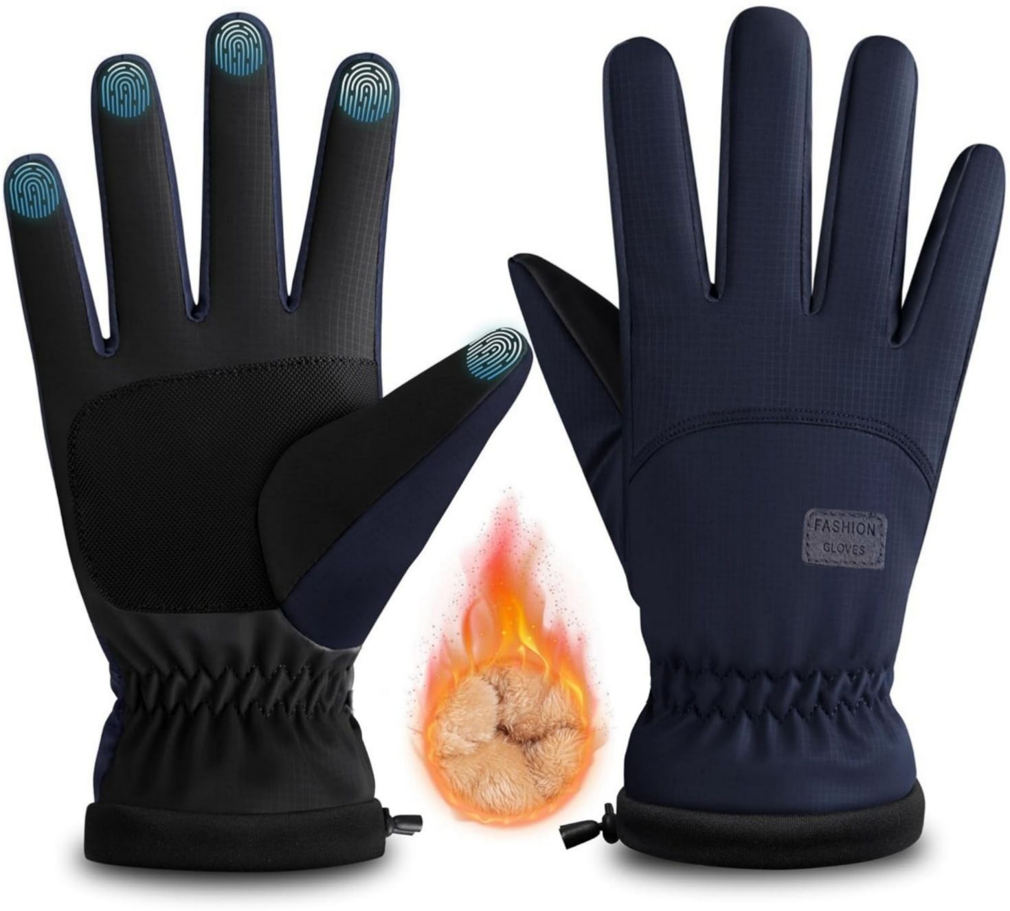 highever Solid Winter Men Gloves-picture-43