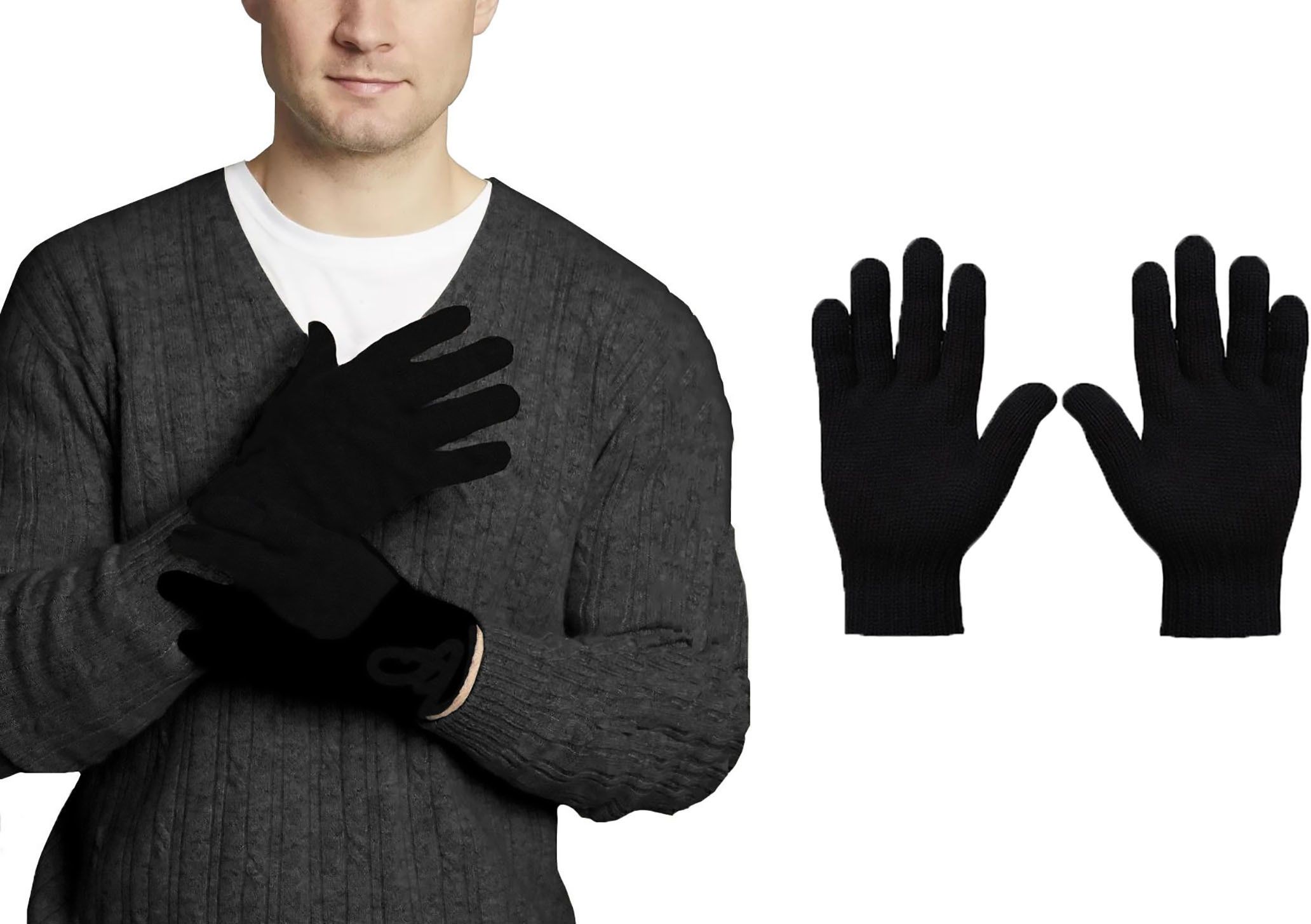 famcomf Solid Winter Men Gloves-picture-34