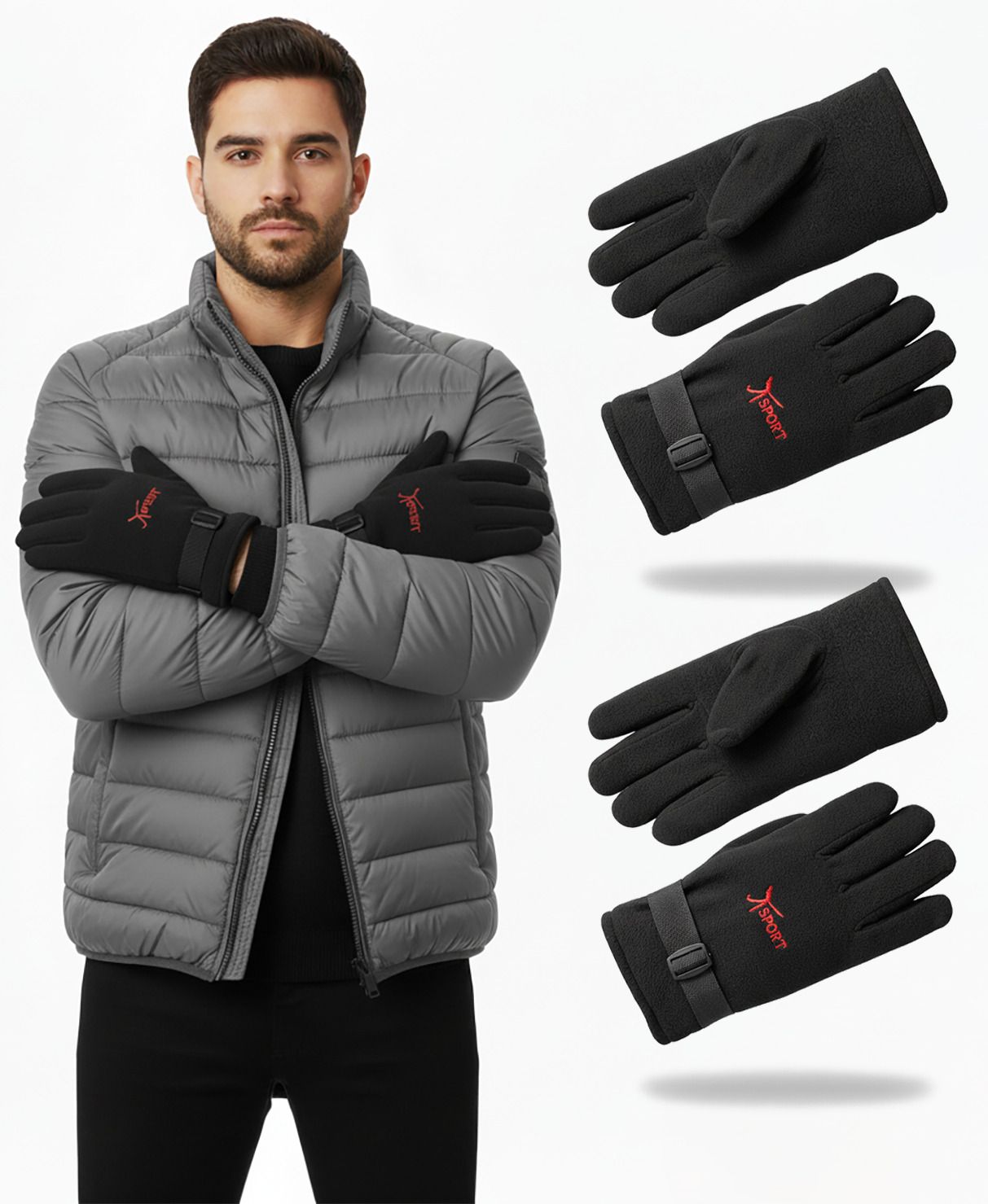 kronado Woven Winter Men Gloves-picture-16