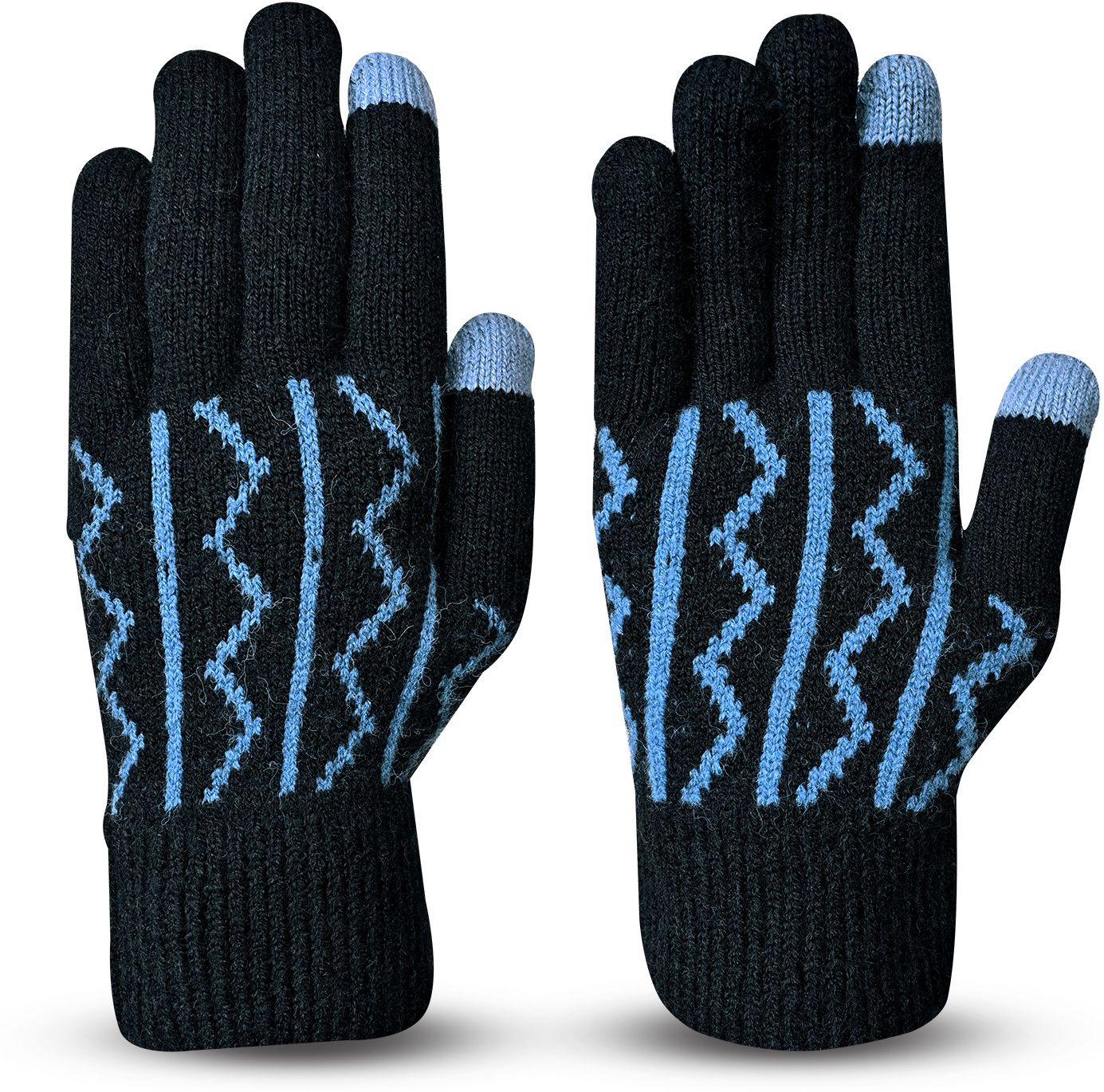 sfab Striped, Self Design, Printed Winter Men Gloves-picture-31