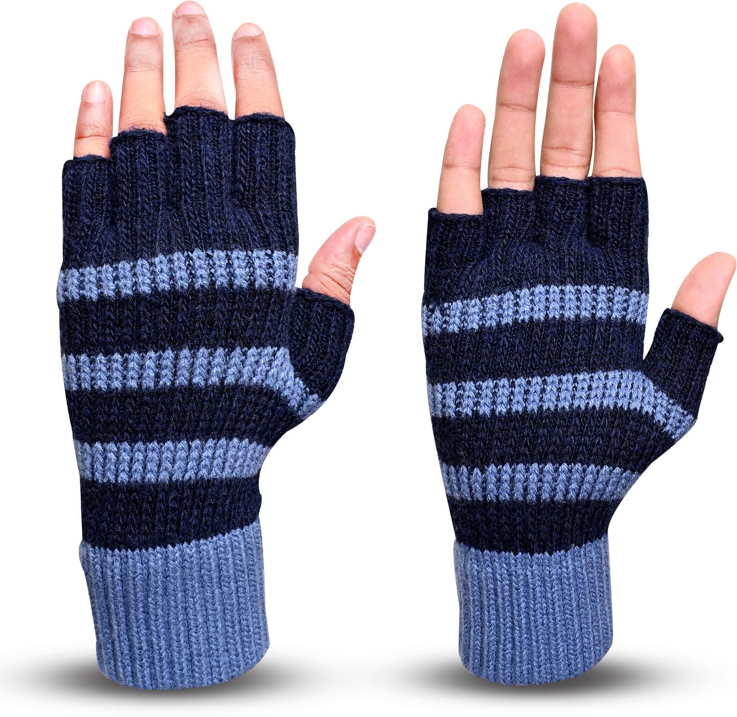 sfab Striped, Self Design, Printed Winter Men Gloves-picture-23