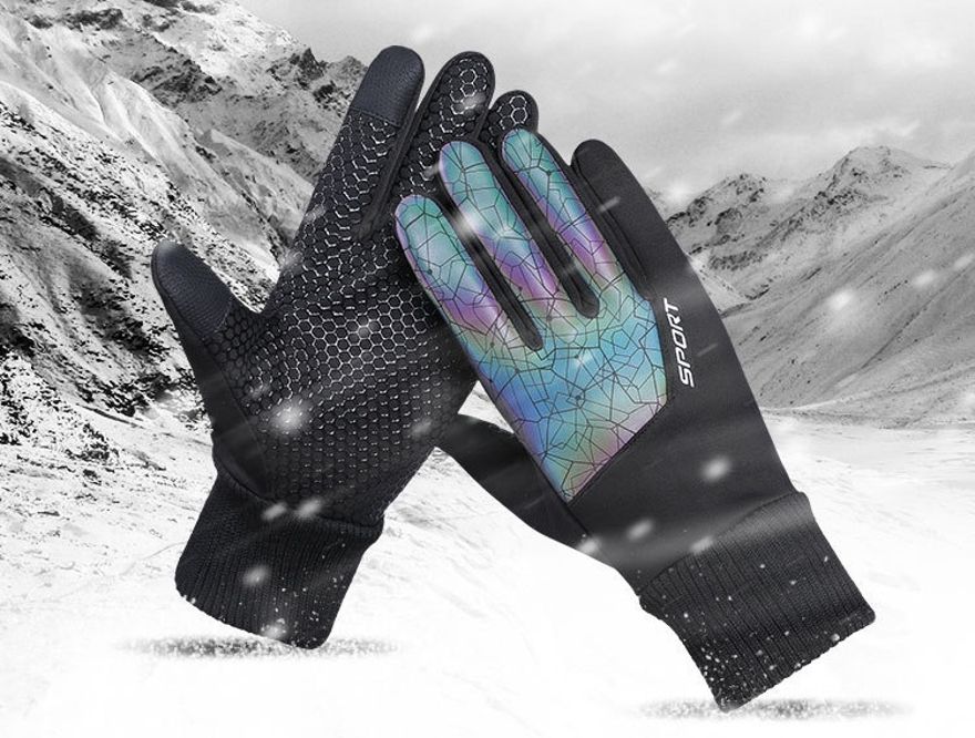 alexvyan Printed Winter Men Gloves-picture-12