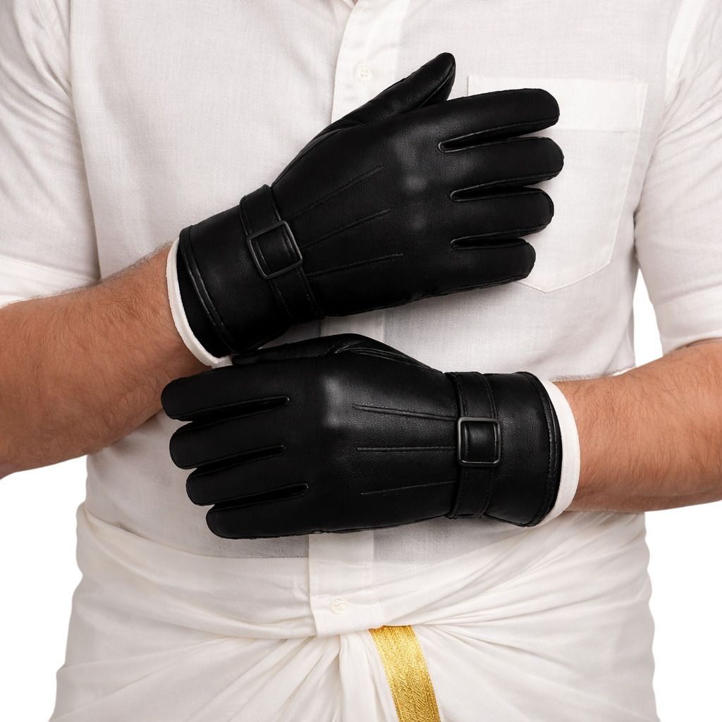 the lexry nation Solid Winter Men Gloves-picture-24