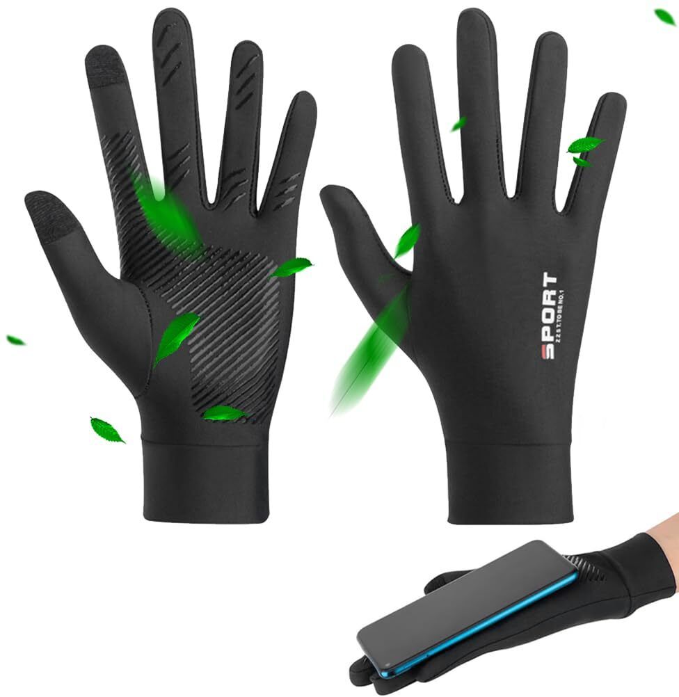 gustave Sun Protection Gloves UPF 50 Summer Ice Silk UV Gloves Anti Slip Touch Screen Driving Gloves-picture-32