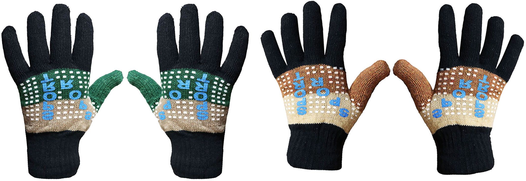 menzkloset Printed Winter Men Gloves-picture-19