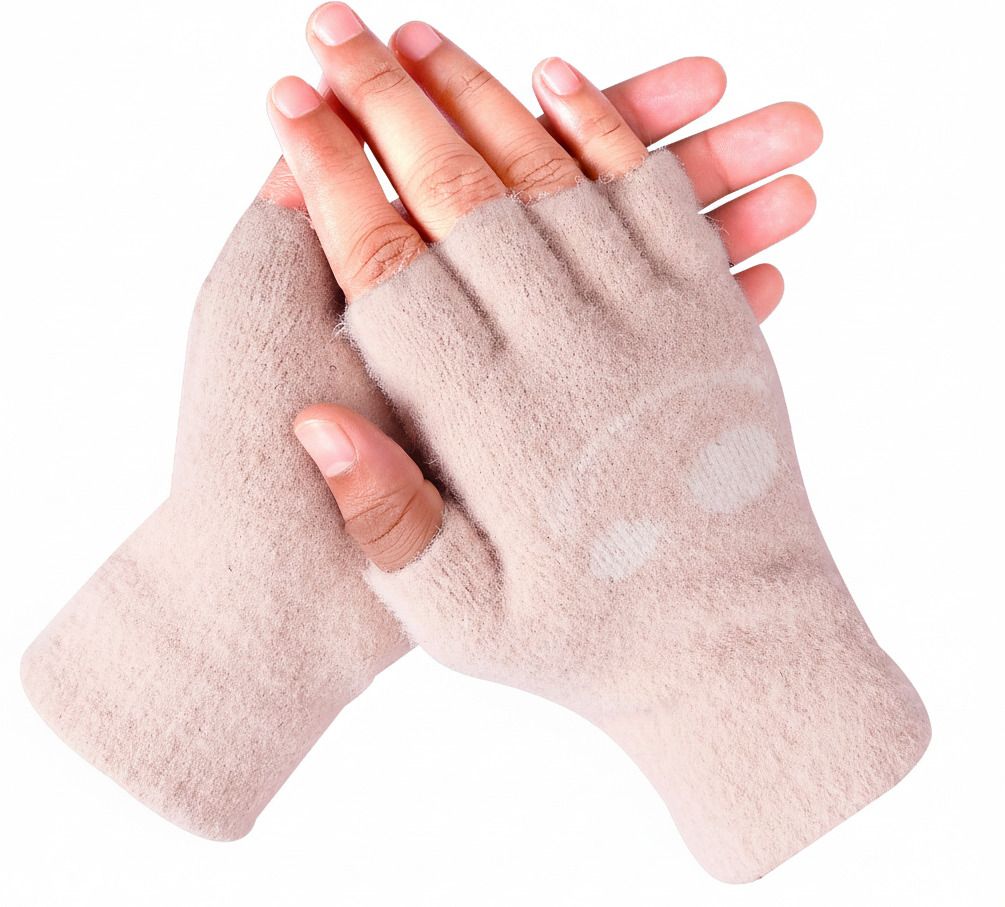 Floral Print, Self Design, Printed Winter Men Gloves