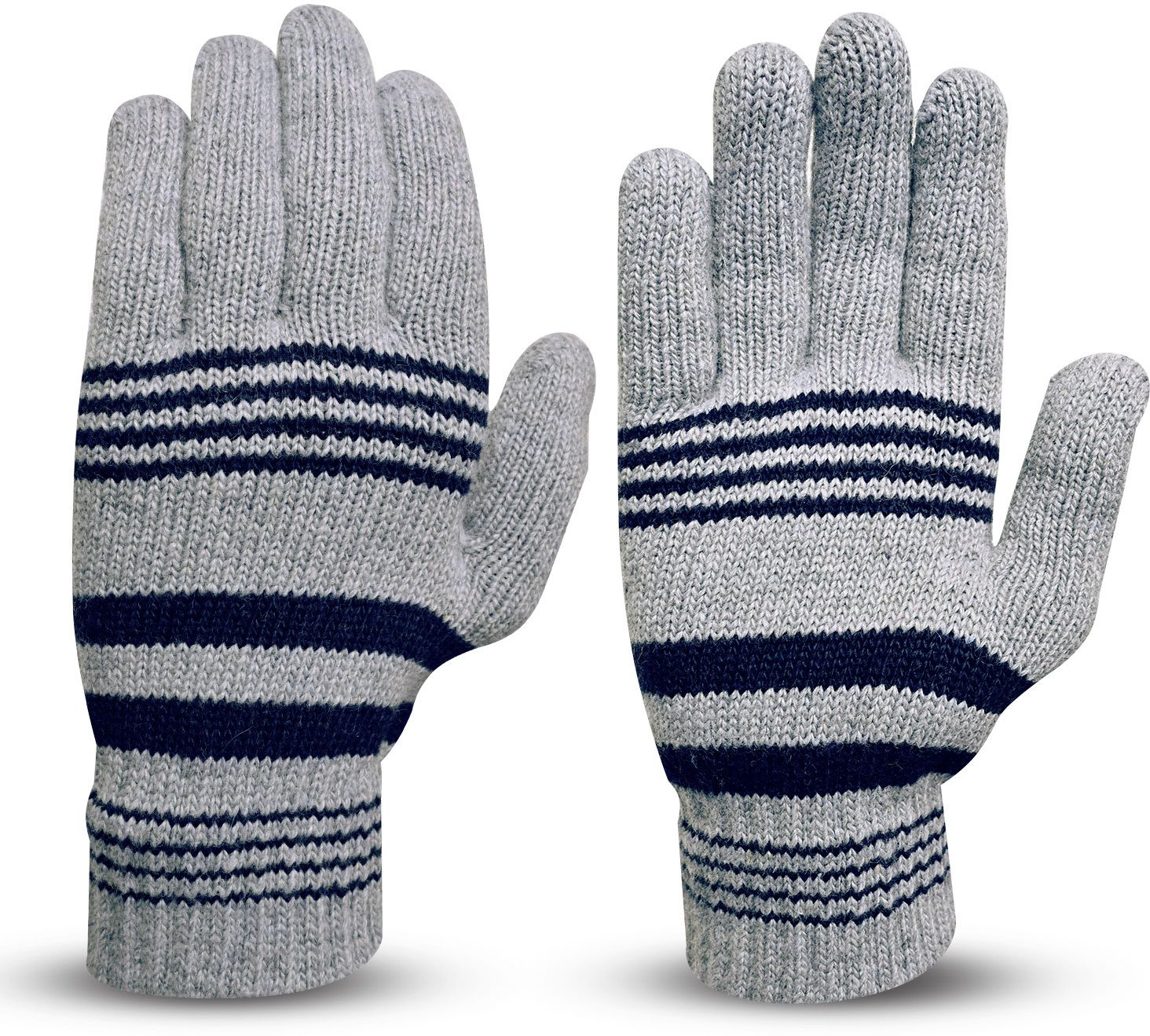 loom legacy Striped, Self Design, Printed Winter Men Gloves-picture-20