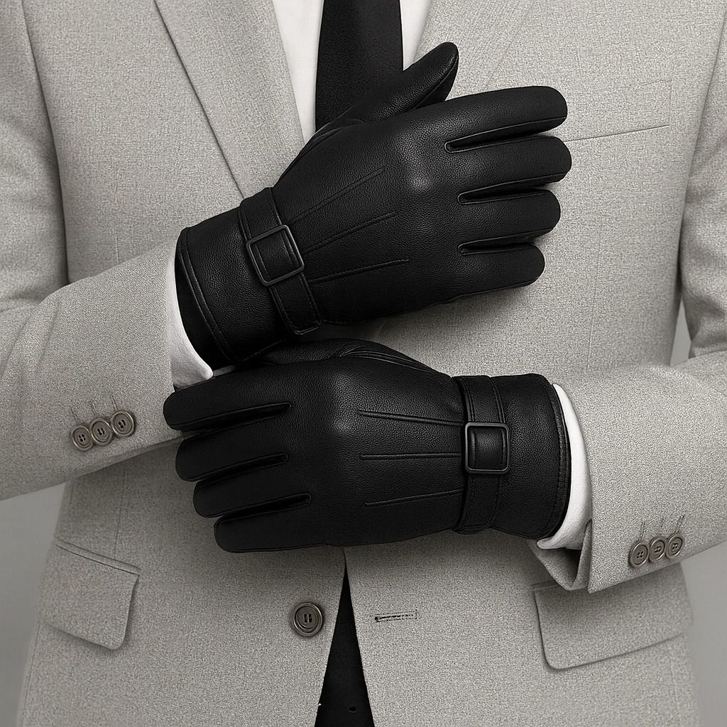 the lexry nation Solid Winter Men Gloves-picture-10