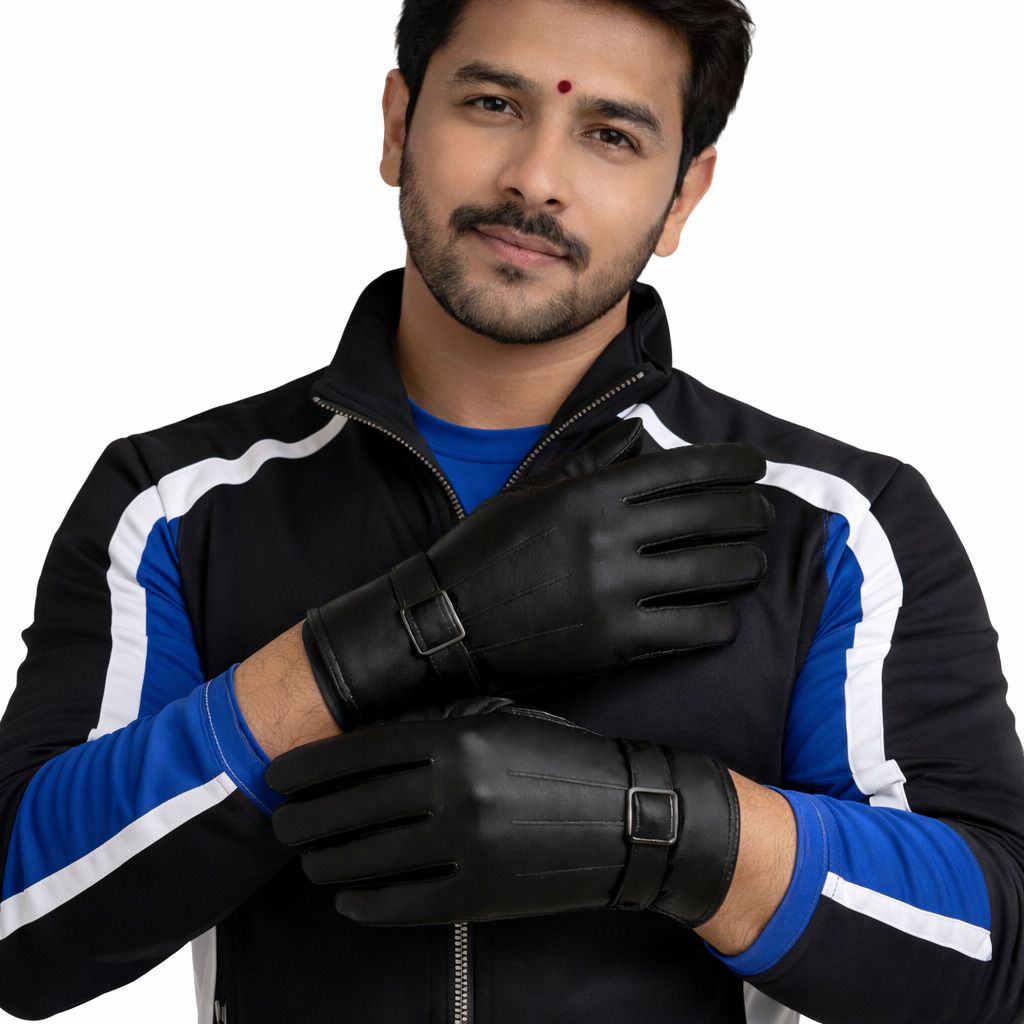 Solid Winter Men Gloves