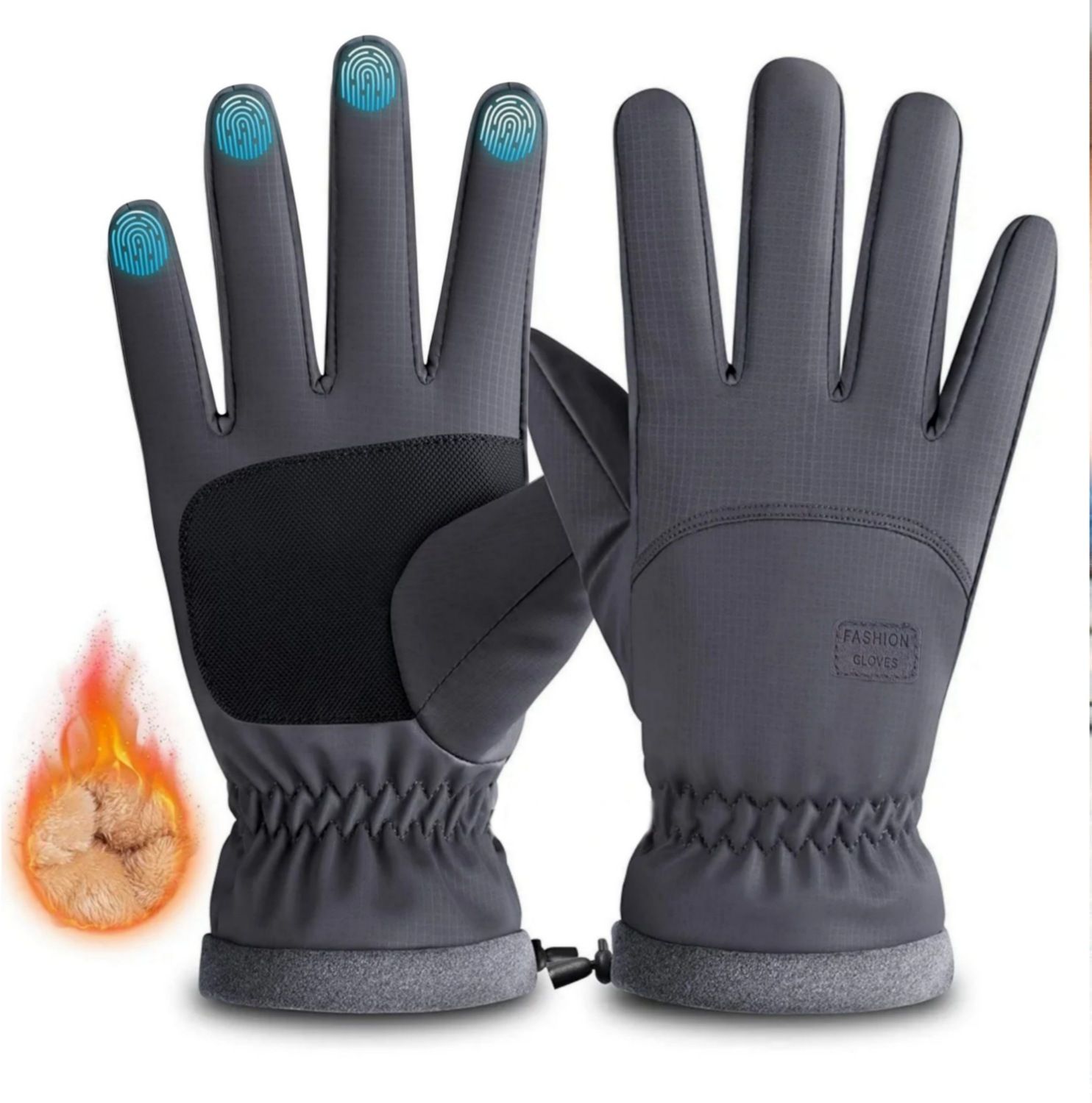 reffer Solid Winter Men Gloves-picture-22